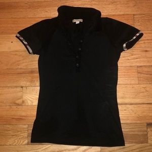 Women’s Burberry polo black shirt XS